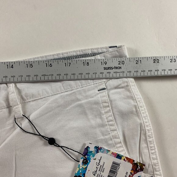 NWT Robert Graham Marana Shorts Men's 40 White Stretch Flat Front - Picture 9 of 13